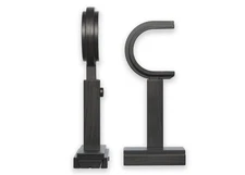 Adjustable Curtain Rod Brackets Set Heavy Metal Fits up to 1.25" Diameter Rods