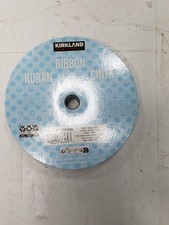 Kirkland Signature Wire Edged Ribbon 50 YD Black  White Polka Dot New