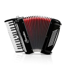 Accordion 30 Key 60 Bass, Professional Keyboard for Beginners Adults, black