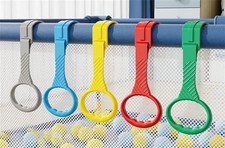 5pcs Walk Assistant Plastic Baby Crib Pull Rings for 5 Color
