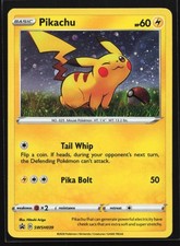 Pikachu SWSH039 Spada e Scudo Stella Nera Promo Carta Pokemon Errore Sanguinamento