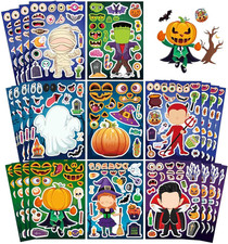 Make a Face Stickers for Kids Toddlers Crafts Goodie Bags Stuffers Party Favors