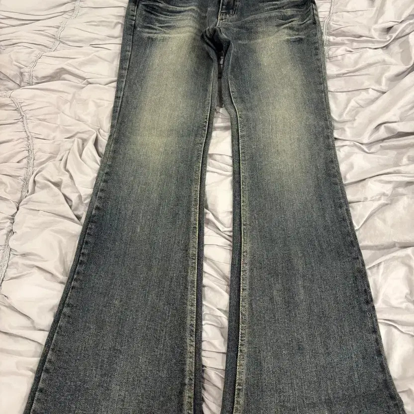 S Blue Khaki Point Basic Bootcut Denim Jeans Khak… - image 4