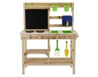 Lupilu Holz-OutdoorküChe MatschküChe Kinder Spiel Ab 3 Jahren L78 X B34 X H95 Cm