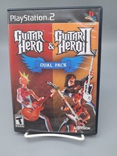 Vintage PS2 Playstation 2 Game GUITAR HERO & GUITAR HERO II Complete plus Manual
