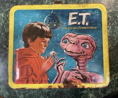 Vintage 1982 E.T. The Extra Terrestrial Metal Lunchbox Aladdin