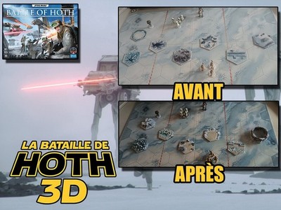 Die Schlacht von Hoth 3D - Star Wars Hoth Battle 3D Fliesenset - Full SET