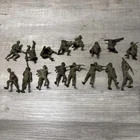 MARX MPC BATTLEGROUND PLAYSET 54MM U.S. SOLDIERS IN DARK OLIVE DRAB 16 PCS