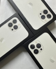 OEM Apple iPhone 13 Pro Max Silver Empty Box  Lot of 3  No Phone Included