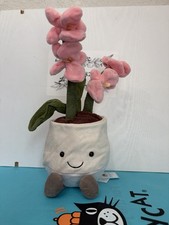 AUTHENTIC NWT Jellycat Amuseables Pink Orchid Plant Flower Lover Gift US SHIP