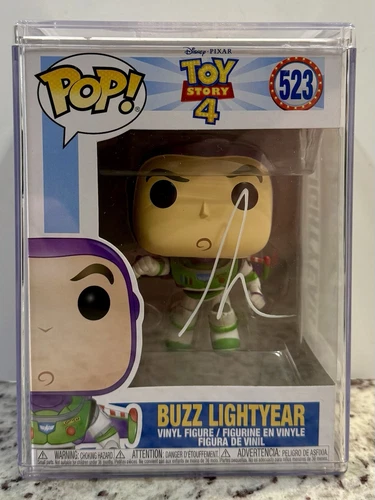 Tim Allen Actor Signed Toy Story 4 Buzz Lightyear #523 FUNKO POP Vinyl No COA