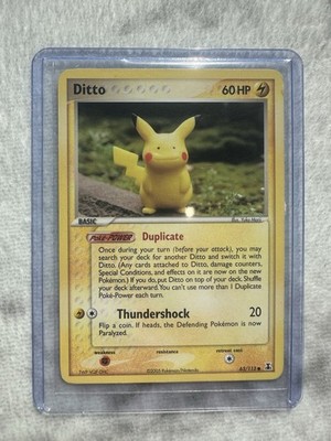 Pokémon TCG Ditto EX Delta Species 63/113 Regular Common Yuka Morii ...