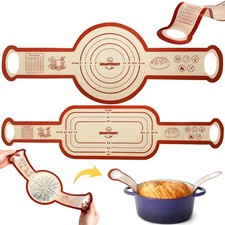 Sourdough Silicone Bread Sling for Dutch Oven, 2PCS Standard, 2Pcs Oval+Round