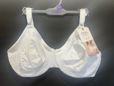 OLGA Full Support T-Shirt Bras with Cushioned Underwire White Size 38DD NWT