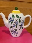 1957 Vintage Stangl Coffee Pot Blueberry Pattern