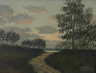 Herbert Foerster (Amer 1910-2000):  Water View Oil , Framed, Signed, Lovely