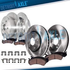 Front and Rear Disc Brake Rotors Ceramic Brake Pads Kit for 2015 2016 Subaru WRX