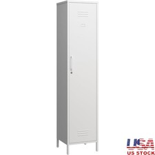 Durable Metal Storage Locker W/ Adjustable Shelves Home Office Organization New