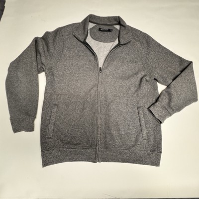 Rainforest RFT Men's Full Zip Cardigan Color Charcoal Size Medium (727)