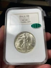 1946-D NGC MS63 CAC Walking Liberty Half Dollar