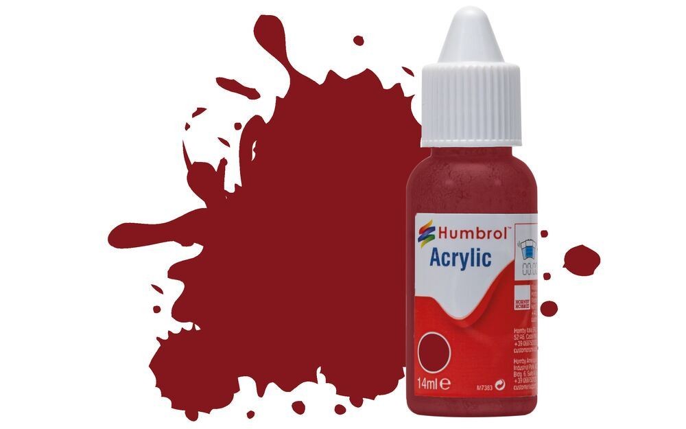 Humbrol DB0133 Acrylic Paint 133 Brown Satin 14ml Dropper Bottle Airfix Craft