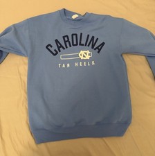 Vintage UNC Tar Heels Carolina Sweatshirt Light Blue Small