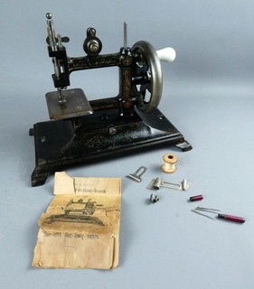 Vintage Leigh & Crawford Sewing Machine by Bremer & Bruckmann with Instructions