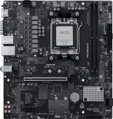 MSI PRO B840M-B Micro-ATX AM5 DDR5 128GB 2x M.2 PCIe4.0 2.5GbE HDMI2.1 Realtek A