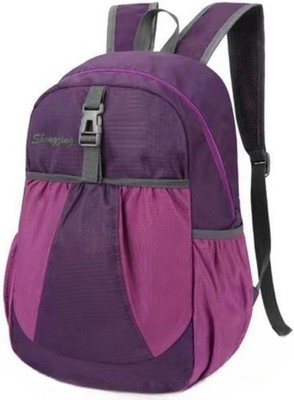 Travel lightweight foldable backpack hiking splash proof Purple 