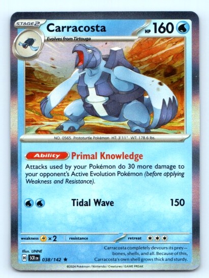 Carracosta 38/142 ~ Holo English Near Mint