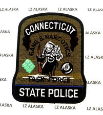 CONNECTICUT STATE POLICE GANG & NARCOTICS TASK FORCE PATCH (PD13)
