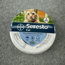 NEW Bayer Seresto 8 Month Protection Flea and Tick Collar for Cat SEALED