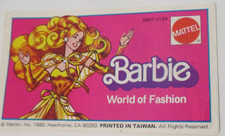 BARBIE...VINTAGE 1980 BARBIE WORLD OF FASHION BOOKLET, EXCELLENT