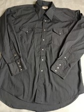 Ruddock Pearl Snap Western Shirt Mens 17.5 - 34 Classic Fit Extra Long Tail
