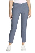 Eddie Bauer Women's Horizon Straight Ankle Pants, Blue, Size: 10, New