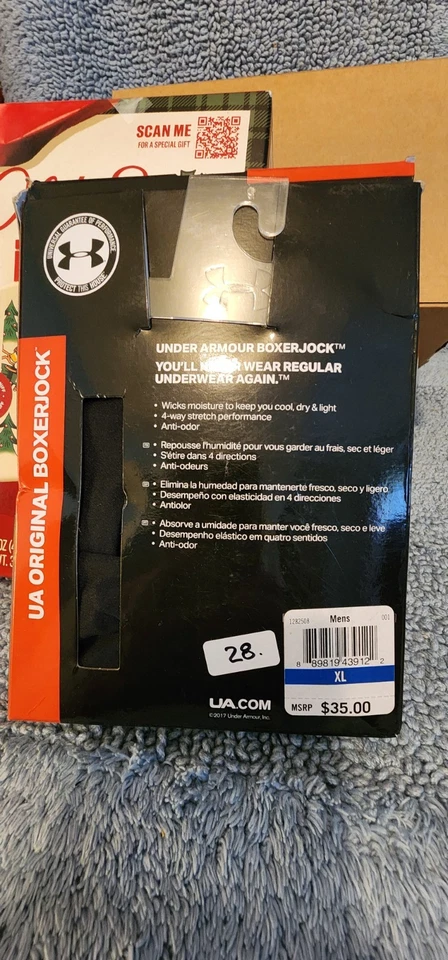 Men's Bundle, Shower Old Spice & Under Armour Briefs, NEW, XL - Image 3 of 4