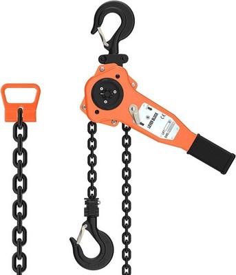 Lever Chain Hoist 3/4 Ton Capacity G80 Grade Chain 10ft Lifting Safety Factor 4+
