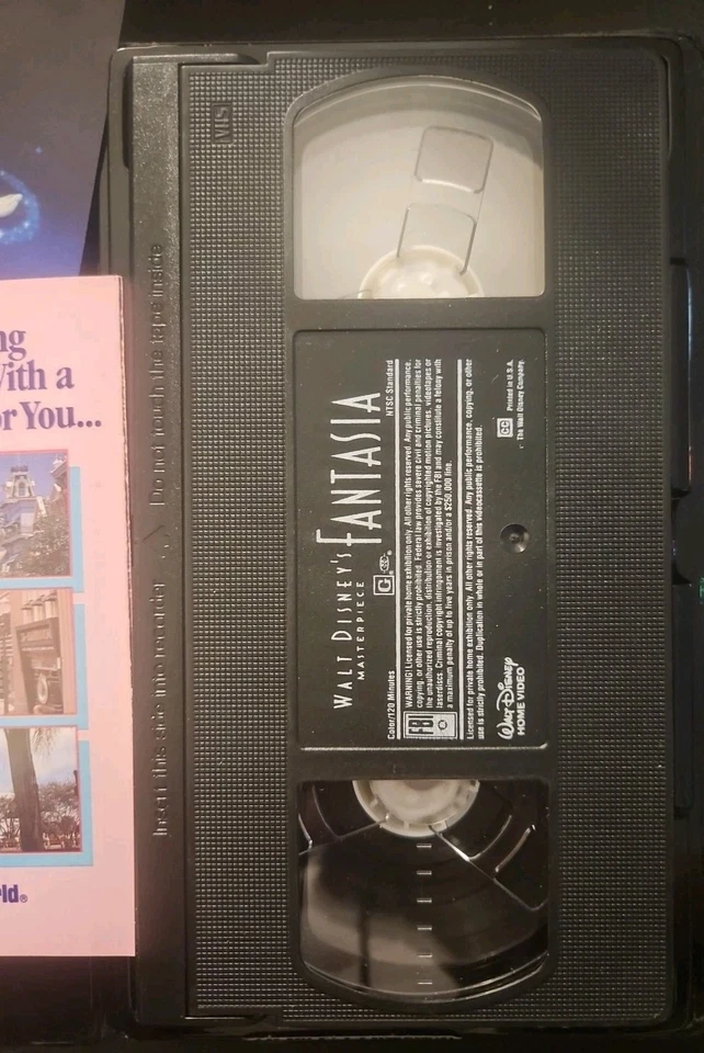 Walt Disney's Masterpiece Fantasia (VHS, 1991) Coleccionable #1132  Foto 3 de 4