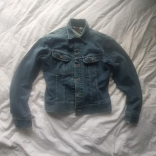 Made in USA Lee Rider Blue Denim Jacket Small