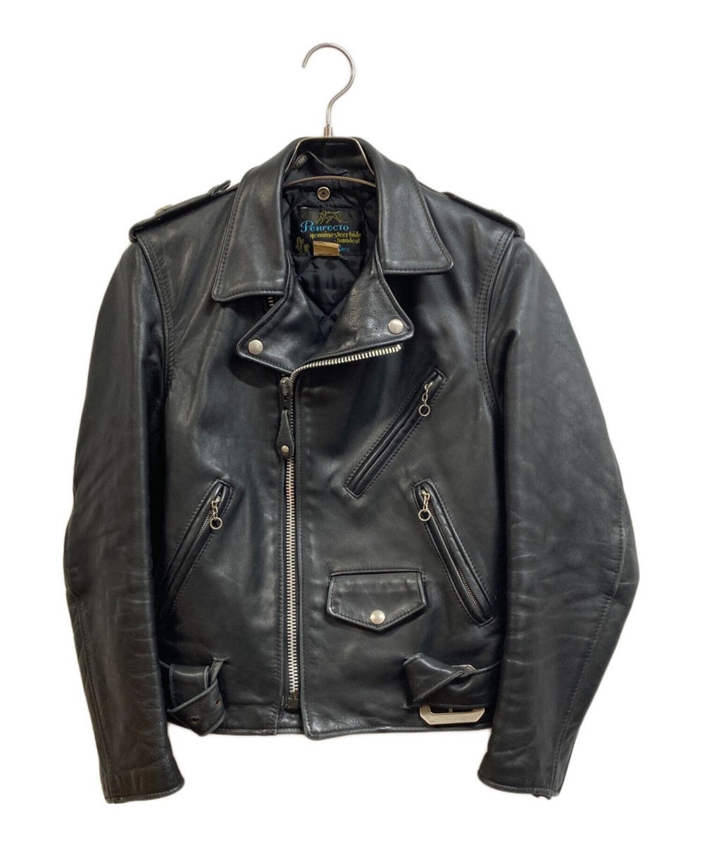 Schott 613XX One Star Double Leather Jacket XS Size Black Schott 613XX One Star Double Leather Jacket XS Size Black