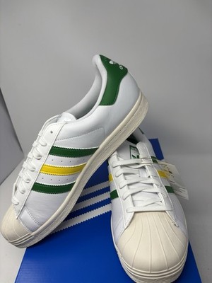 adidas Superstar Spikeless Golf Sneaker White Green Yellow  display picture 2
