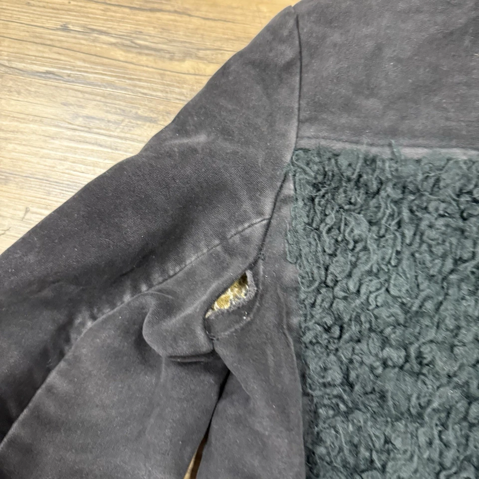 Casaco de camurça grunge vintage estilo especial feito na Dinamarca pele sintética Penny Lane tamanho P - Imagem 4 de 4