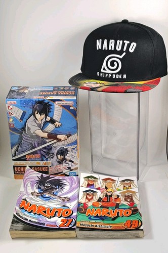 Naruto Lot: Sasuke Uchiha Model Kit 2, Graphic Novels & Naruto Hat