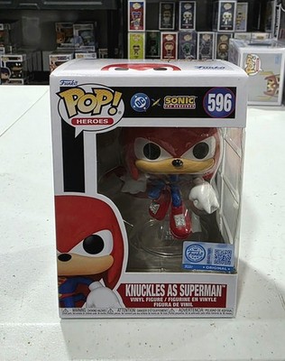 Funko POP DC x Sonic the Hedgehog Knuckles As Superman Exclusive #596 