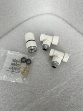 Zehnder Towel Rail Valves White, SET-BVAL-ANG-005