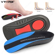NEW Orthopedic EVA Insoles for Plantar Fasciitis Orthotics half Heel Flat Feet C