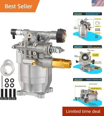 Durable Gasoline-Powered 3/4'' Shaft Pressure Washer Pump - Extended Life Design