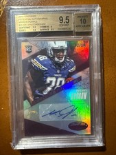 Melvin Gordon 2015 Certified Potential Auto, Mirror Purle BGS 9.5/10 Gem Mint!