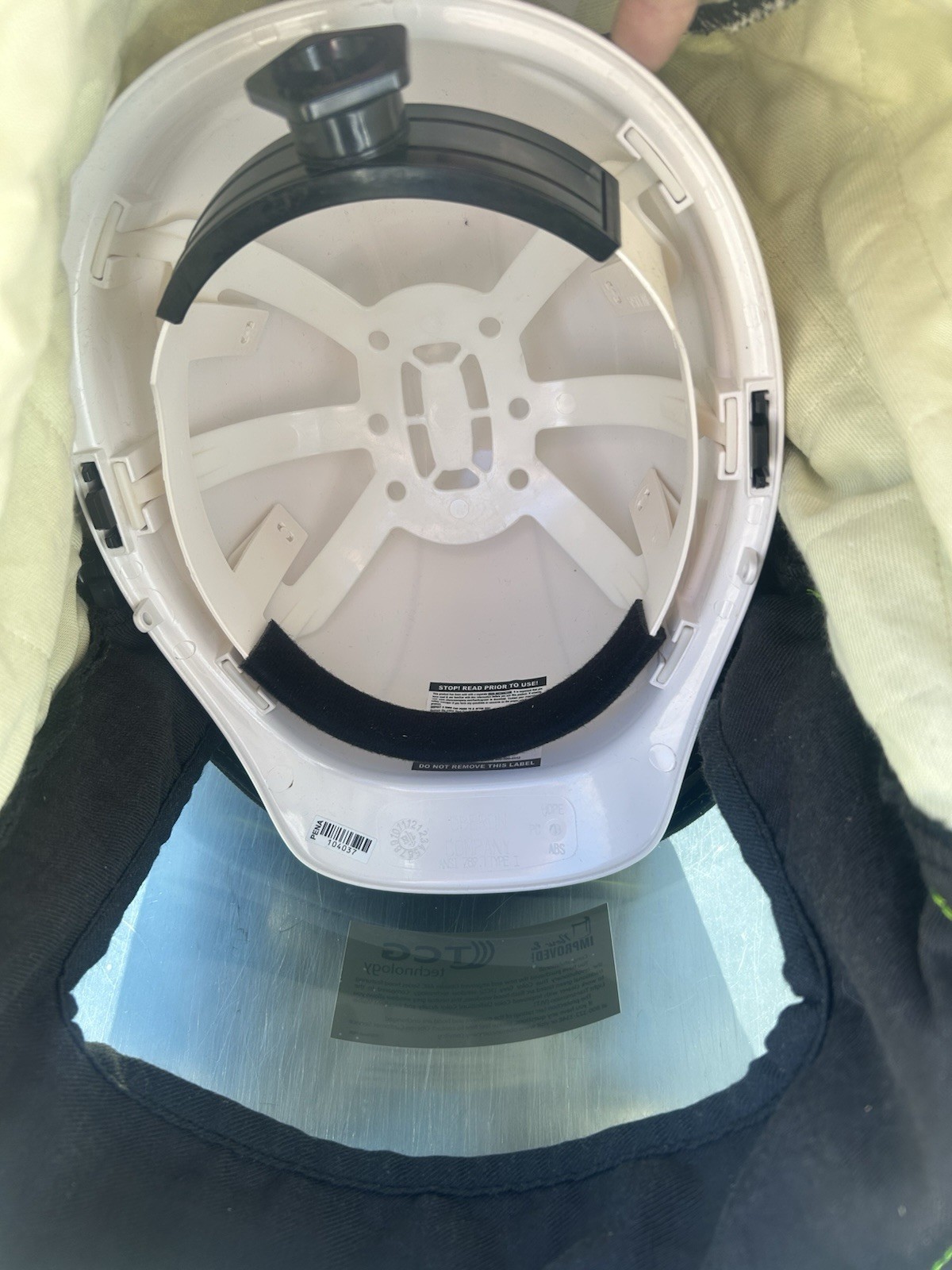 Oberon TCG25F-HOOD Face Shield Hood Ratchet Suspension Uncoated Shield