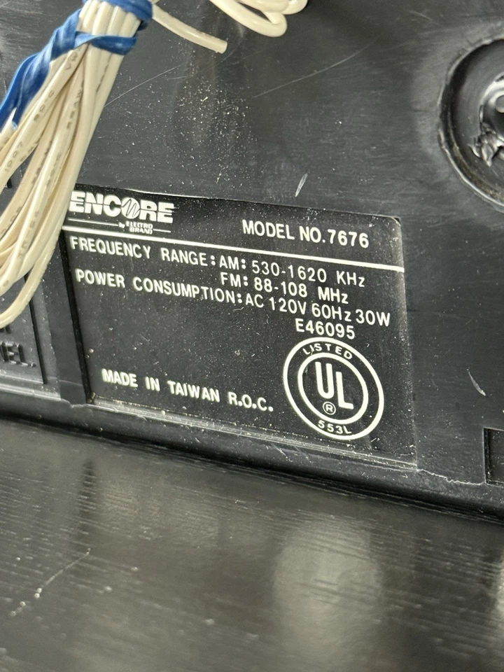 Grabadora de casete AM/FM estéreo retro en pared Encore 7676 unidad estilo intercomunicador Foto 4 de 4